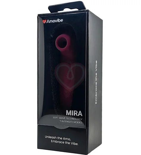 Бесконтактный клиторальный стимулятор Amovibe Mira бордовый фото 10