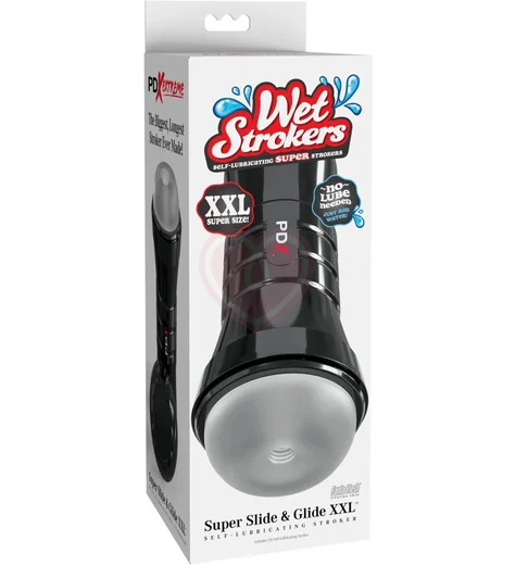 Мастурбатор в тубе со самосмазывающимся покрытием Wet Strokers Super Slide Glide Xxl фото 4