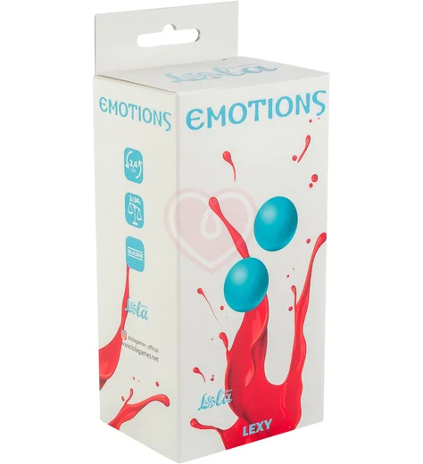 Вагинальные шарики без сцепки Emotions Lexy Small 2,4 см бирюзовые фото 2