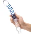 Двусторонний стеклянный рельефный фаллоимитатор Glas Twister фото 2