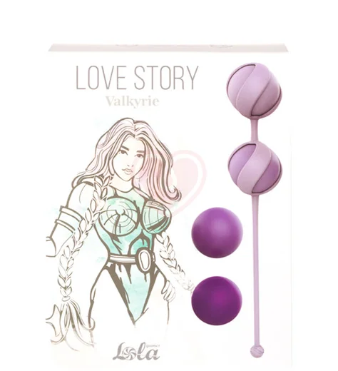 Набор сменных вагинальных шариков Love Story Valkyrie Purple пурпурный фото 4