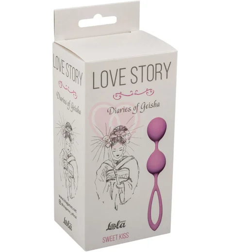 Вагинальные шарики Love Story Diaries of a Geisha Sweet Kiss розовые фото 2