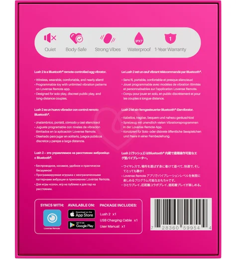 Виброяйцо с управлением от смартфона Lovense Lush 2 фото 7