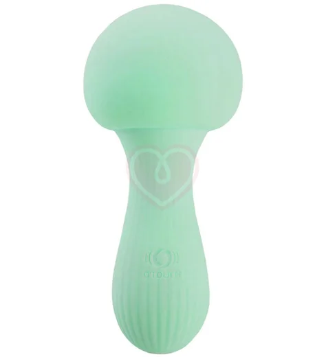 Клиторальный вибратор с подсветкой Otouch Mushroom зелёный фото 1