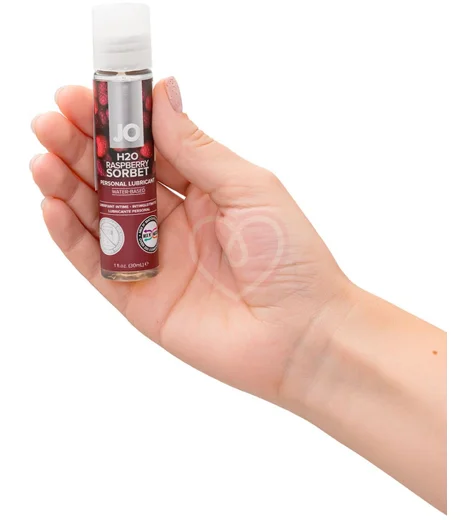 Съедобный лубрикант System JO H2O Flavored Raspberry Sorbet с ароматом Малина 30 мл фото 4