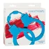 Силиконовые наручники Emotions Stretchy Cuffs голубые фото 2