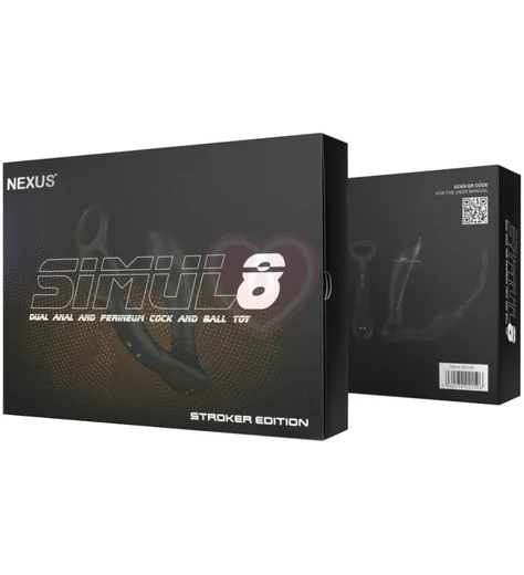 Массажёр простаты с подвижным кончиком и двумя кольцами Nexus Simul8 Stroker Edition фото 5