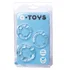 Набор из трёх эластичных колец ToyFa A-Toys прозрачные фото 2