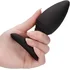 Светящаяся пробка с нагревом Glow Heating Anal Butt Plug чёрная фото 3