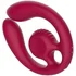 Двойной вибратор с дистанционным управлением SVibe Snail Gizi Duo бордовый фото 6