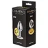 Анальная пробка с жёлтым кристаллом Diamond Clear Sparkle Small серебро фото 4
