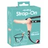 Гладкий страпон с вибрацией на ремешках Vibrating Strap-On фото 7