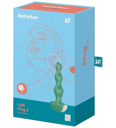 Анальный вибростимулятор Satisfyer Lolli Plug 2 зелёный фото 2