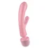 Двухсторонний вибратор-массажер Satisfyer Triple Lover розовый фото 3