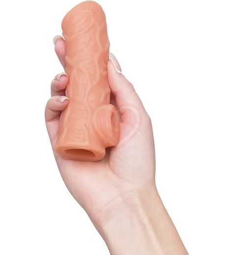 Реалистичная насадка с открытой головкой Kokos Nude Sleeve NS001-L фото 2