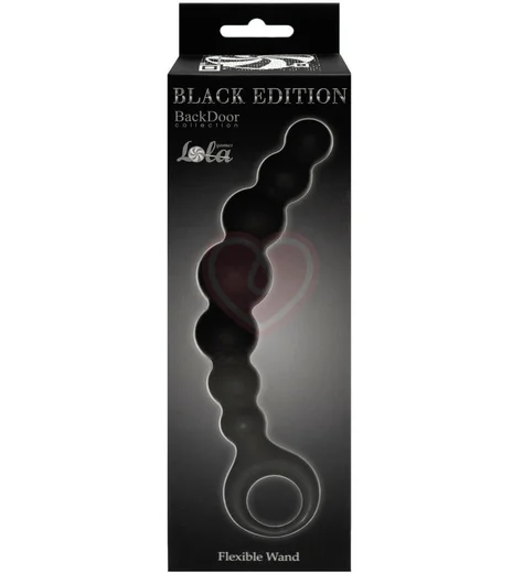 Анальные шарики Lola Games Flexible Wand чёрные фото 4