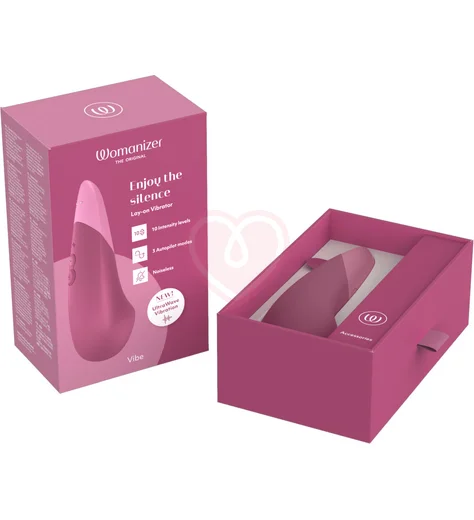 Стимулятор клитора Womanizer Vibe розовый фото 10