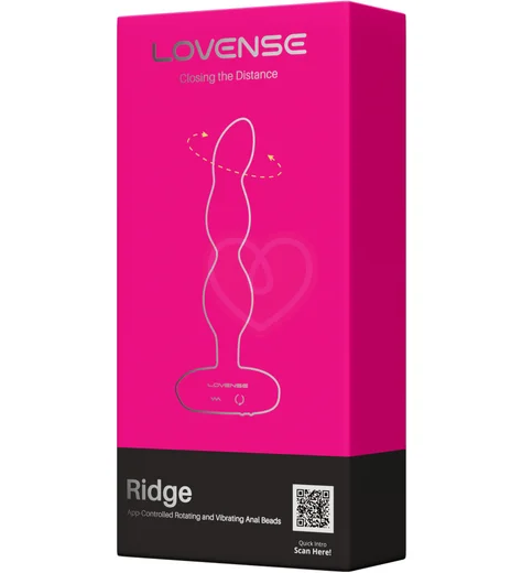 Анальный вибратор с вращающимися шариками и управлением со смартфона Ridge Lovense черный фото 13