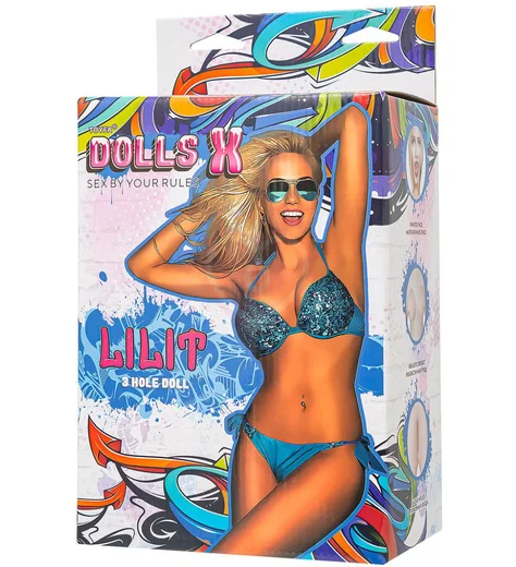 Надувная кукла с тремя отверстиями Dolls-X by Toyfa Lilit блондинка фото 6