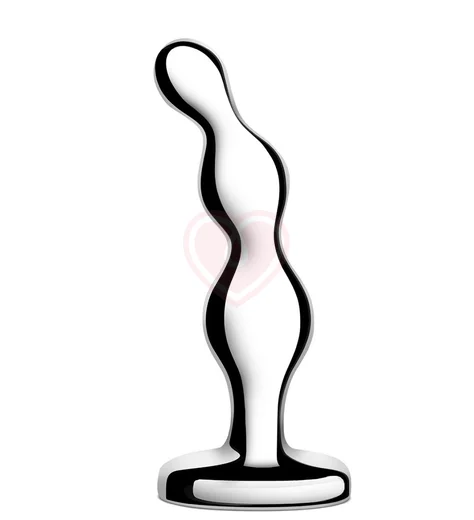 Металлический рельефный стимулятор b-Vibe Stainless Steel Anal Beads фото 2