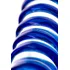 Двусторонний стеклянный фаллоимитатор Sexus Glass прозрачный с синим фото 3