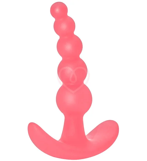 Анальные шарики Lola Games First Time Bubbles Anal Plug розовые фото 2