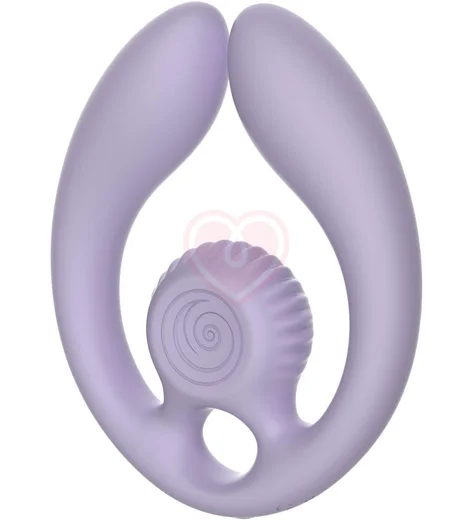 Двойной вибратор с дистанционным управлением SVibe Snail Gizi Duo лиловый фото 2