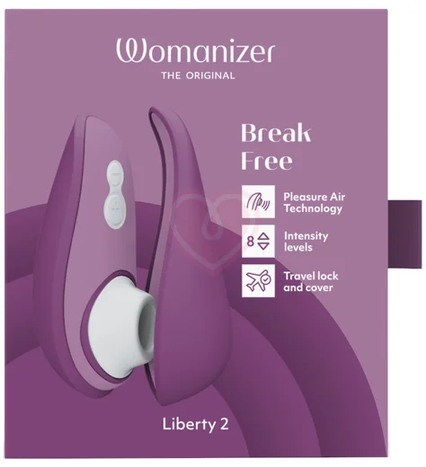 Вакуумный клиторальный стимулятор Womanizer Liberty 2 фиолетовый фото 2