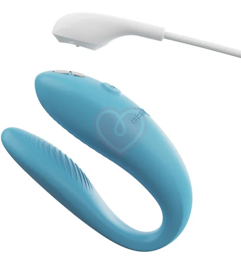 Вибратор для пар We-Vibe Sync Go голубой фото 4