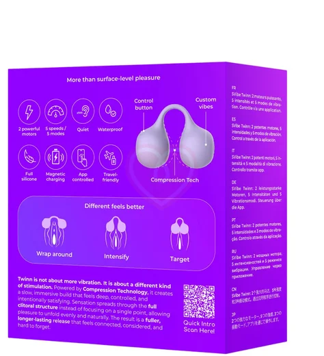 Вибратор для клитора Svibe Twinn Lilac Svsnlt-Ch лиловый фото 4