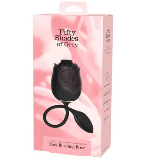 Вакуумный стимулятор розочка Fifty Shades of Grey Dark Blushing Rose фото 2