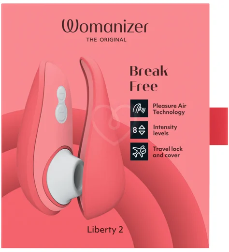 Вакуумный клиторальный стимулятор Womanizer Liberty 2 розовый фото 7