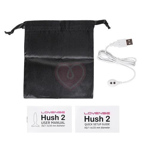Тонкая анальная пробка Lovense Hush 2 XS с приложением фото 4