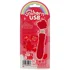 Вибропуля Unihorn Usb Cupid's Beau с функцией пульсации красная фото 4