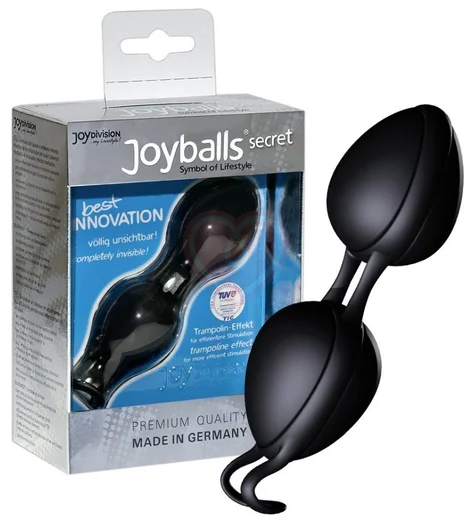 Вагинальные шарики Joyballs Secret чёрные фото 2