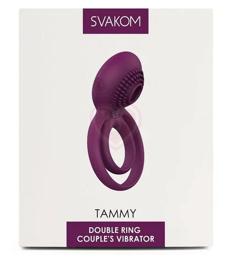 Эрекционное виброкольцо со стимуляцией клитора Svakom Tammy фиолетовое фото 3