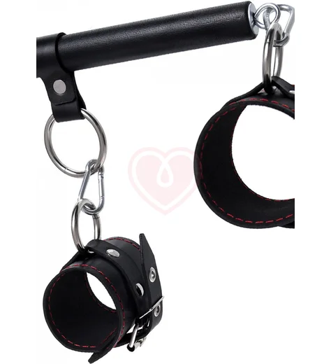 Бандажный набор с 4 точками фиксации Pecado BDSM черный фото 6