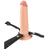 Фаллопротез Hollow Silicone Strap-On 18 см телесный фото 5