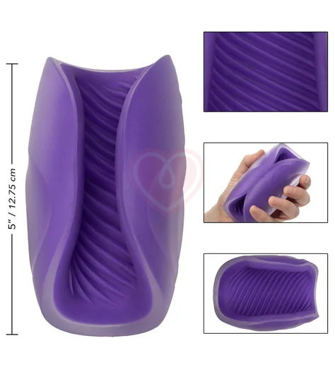 Рельефный мастурбатор The Gripper Spiral Grip с рёбрышками фото 3