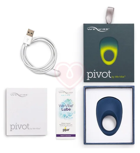 Эрекционное кольцо We-Vibe Pivot синее фото 5