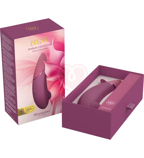 Бесконтактный клиторальный стимулятор Womanizer Next вишневый фото 10
