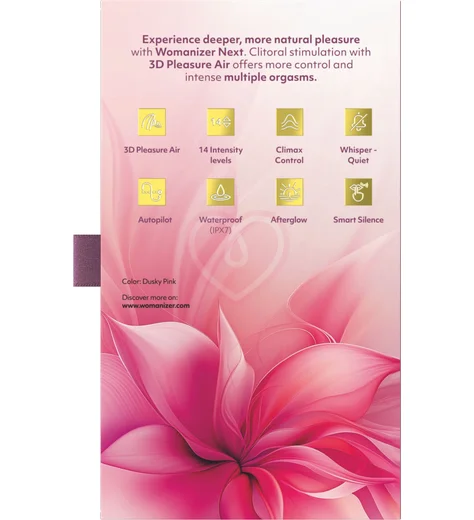 Бесконтактный клиторальный стимулятор Womanizer Next вишневый фото 12