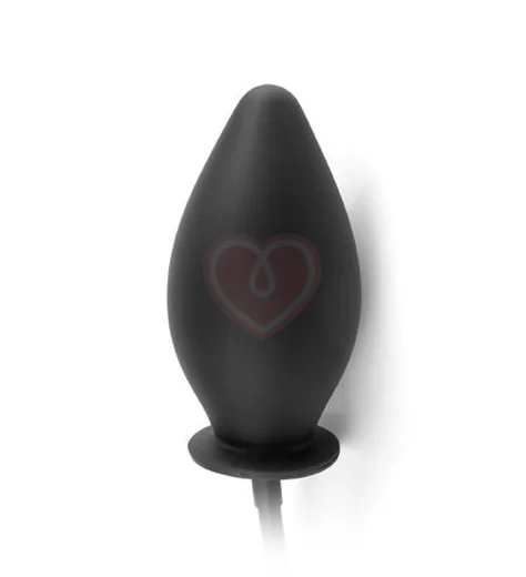 Анальная пробка расширитель Pipedream Inflatable Silicone Plug чёрная фото 3