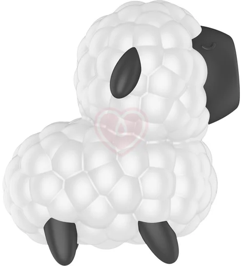 Вакуумно-волновой стимулятор клитора с вибрацией Satisfyer Dreamy Sheep чёрный с белым фото 2