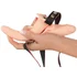 Гладкий двухсторонний страпон с вибрацией на ремешках Vibrating Double Strap-On фото 5