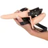 Гладкий двухсторонний страпон с вибрацией на ремешках Vibrating Double Strap-On фото 6