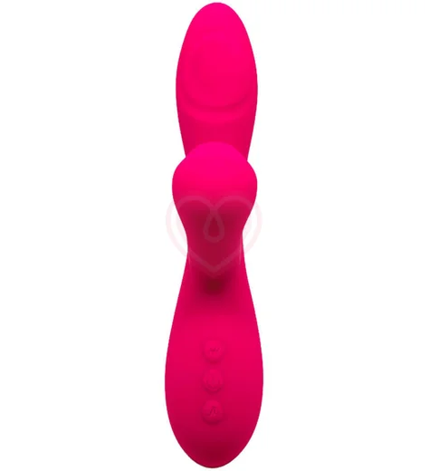 Вибратор со стимуляцией клитора и зоны G Adrien Lastic Caribbean Shine розовый фото 2
