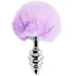 Анальная пробка Adrien Lastic Fluffly Twist Plug L с розовым хвостиком фото 1