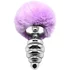 Анальная пробка Adrien Lastic Fluffly Twist Plug L с розовым хвостиком фото 2