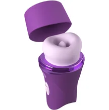 Вакуумный стимулятор клитора с подвижным язычком Pipedream Lush Kiss Plush